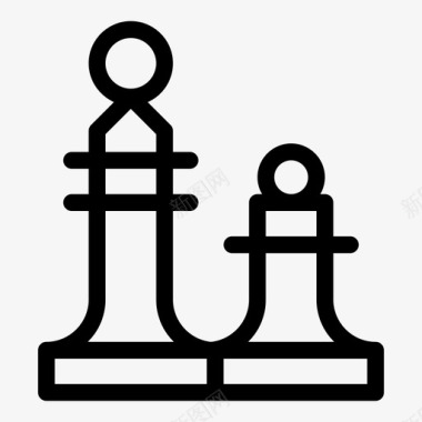 国际象棋棋局国际象棋主教游戏图标