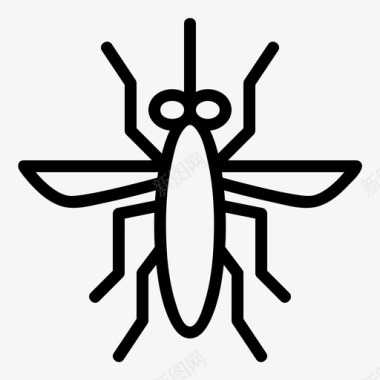 灭害虫蚊子虫子昆虫图标