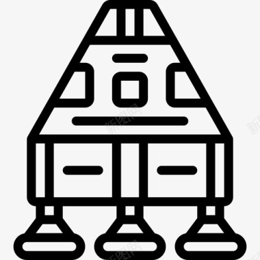 飞行员墨镜太空舱飞行员太空船图标