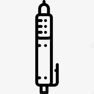 古老的钢笔钢笔墨水办公室图标