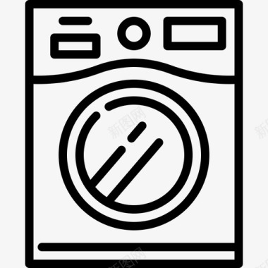 洗衣机烘干机自助洗衣店洗衣服务图标