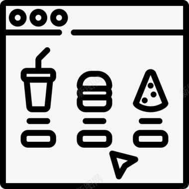 酸奶订购在线订购快餐食品配送图标