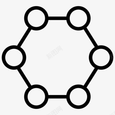 分子电子原子分子图标