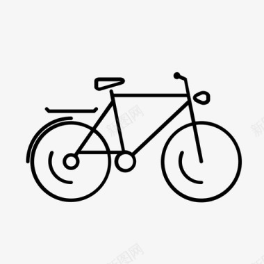 经典自行车自行车城市自行车图标