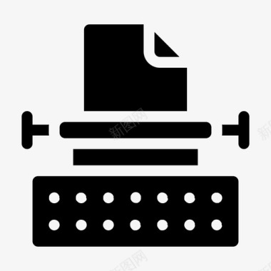 作家的写作工具打字机教育网页图标