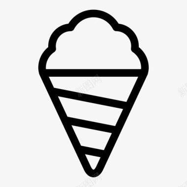蛋卷冰淇淋蛋卷甜点图标