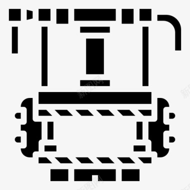 冲压机电子工业机器人图标