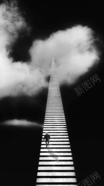 黑白素材可用背景背景