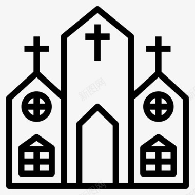 宗教天主教基督教图标