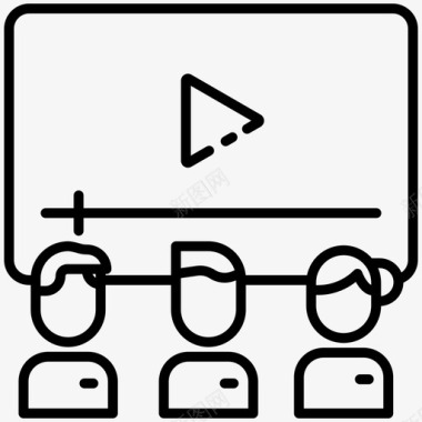 特效字教程网络研讨会学习在线图标