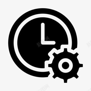 循环时间管理循环时钟计划图标