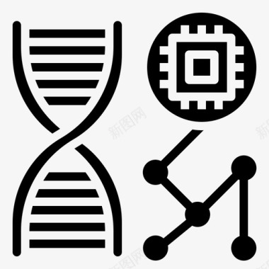 dna细胞核dna人工智能工程师图标