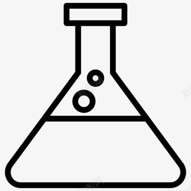 瓶锂电池锥形瓶化学瓶化学图标