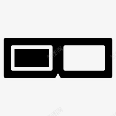 3d眼镜3d影院图标