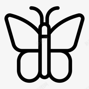 翅膀蝴蝶波西米亚虫子图标
