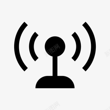 WiFi信号天线信号收音机wifi图标
