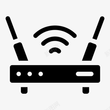 无线专业wifi路由器电子产品调制解调器图标