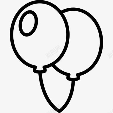 气球直播间礼物气球庆典装饰图标