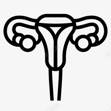 女性生殖女性医疗生殖图标