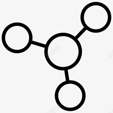 分子原子原子键电子图标