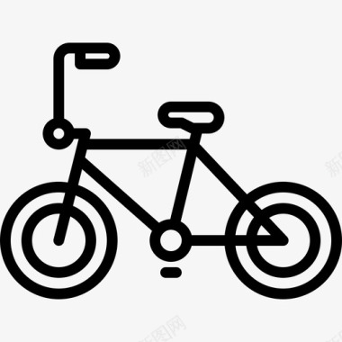 复古路灯复古自行车bmx自行车图标