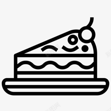 芝士蛋糕芝士蛋糕面包师甜点图标