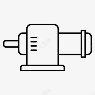 同步变速箱输出轴齿轮离合器输出轴图标