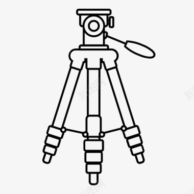 相机三脚架三脚架照相机摄影图标