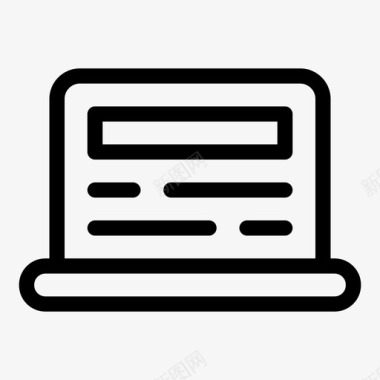 笔记本电脑横幅浏览器图标