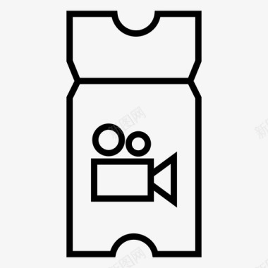 电影票矢量电影票图标