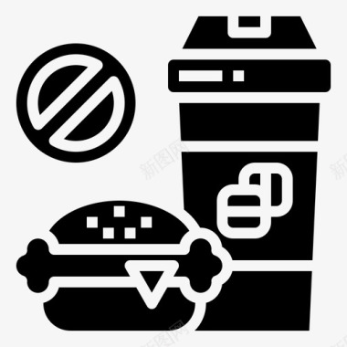 医疗垃圾通道没有垃圾食品垃圾食品没有汉堡包图标