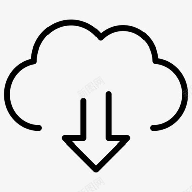 云下载信息技术图标