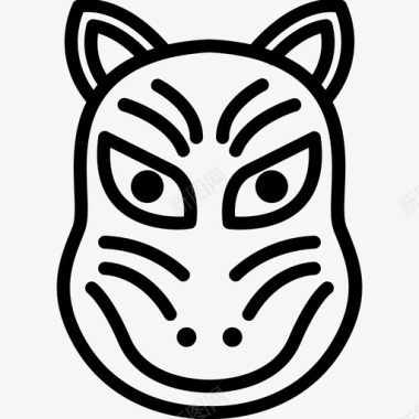 狐狸面具图标kitsune图标