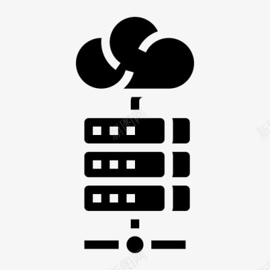 云服务器服务器云数据库图标