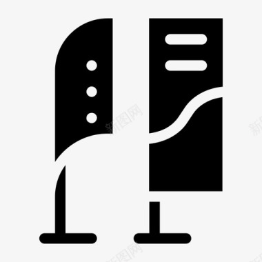 妇女节促销广告弓旗广告营销图标