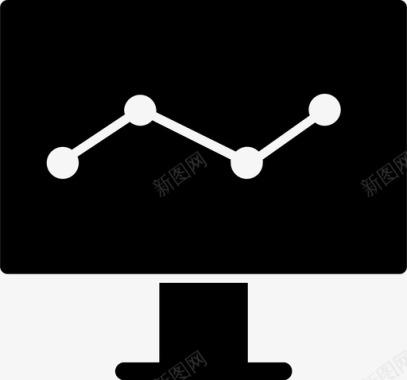 监控区块链互联网图标