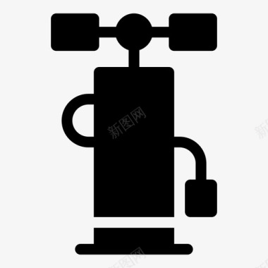 汽车库气泵设备工具图标