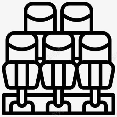 电影院座位椅子剧院图标