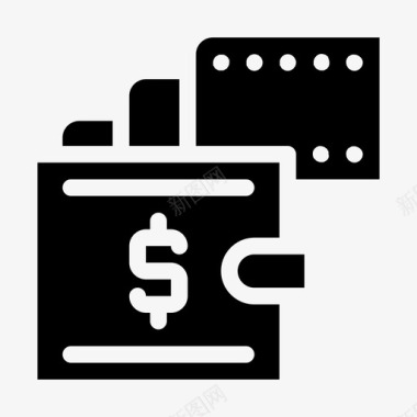金融视频银行预算电影图标