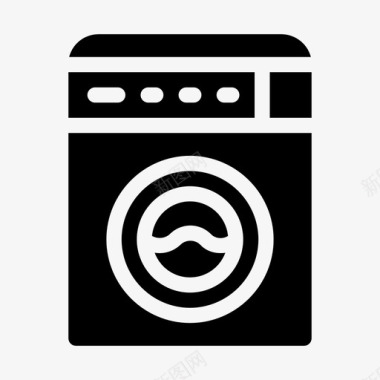 洗衣机洗衣机电器家用图标