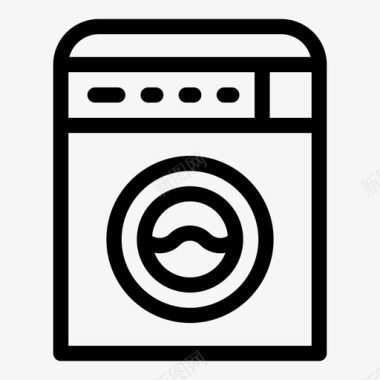 洗衣机洗衣机电器家具图标
