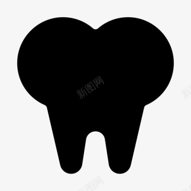 牙齿牙医保健图标