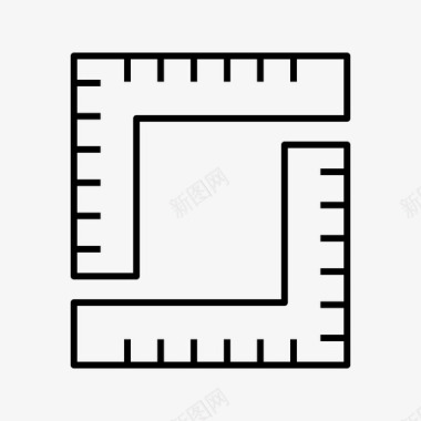 比例尺测量英寸比例尺图标