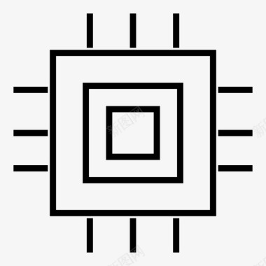 Intel芯片cpu芯片图标