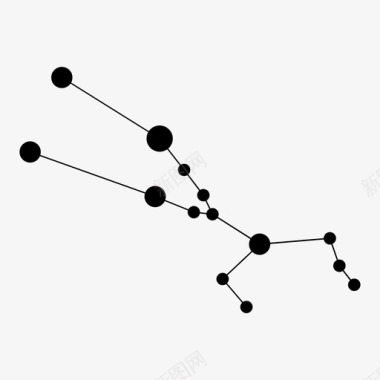 吉祥纹案金牛座星座星星图标