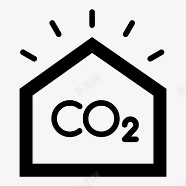 传感器二氧化碳传感器二氧化碳气体图标