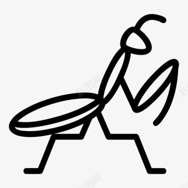 保护色螳螂螳螂虫子昆虫图标