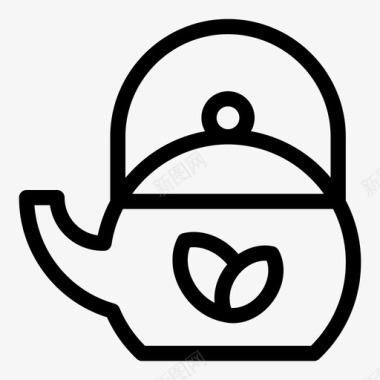 茶壶水壶厨具图标
