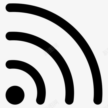 独特的造型wifi互联网互联网接入图标