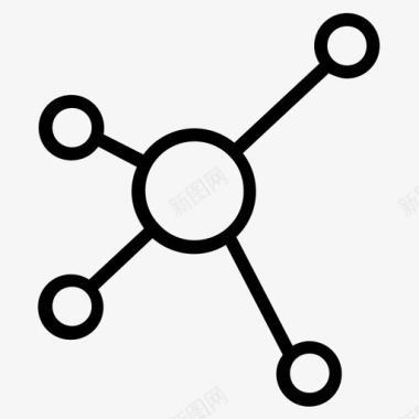 矢量分子模型分子教育学校图标